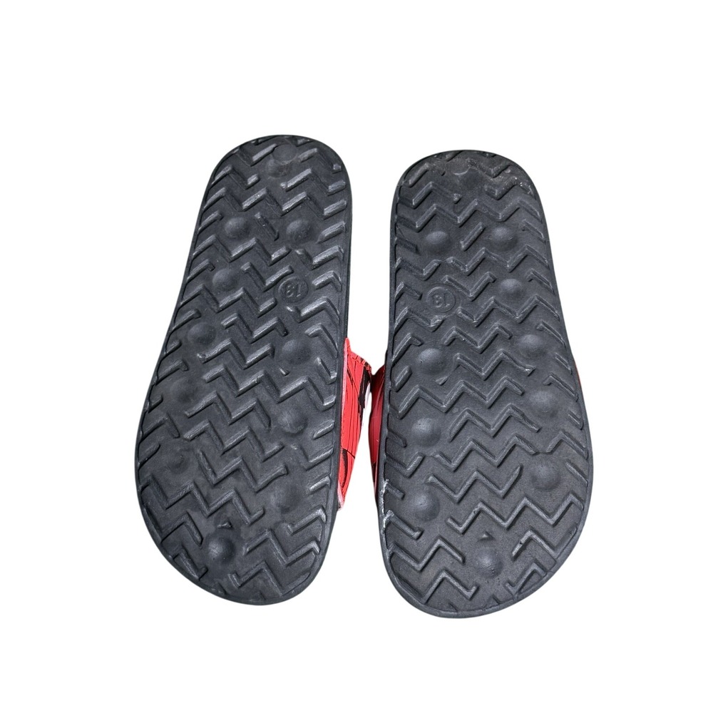 Marvel Spider-Man Slide Sandals Red Black Kids Size 13 SKU 802452 - Picture 5 of 6